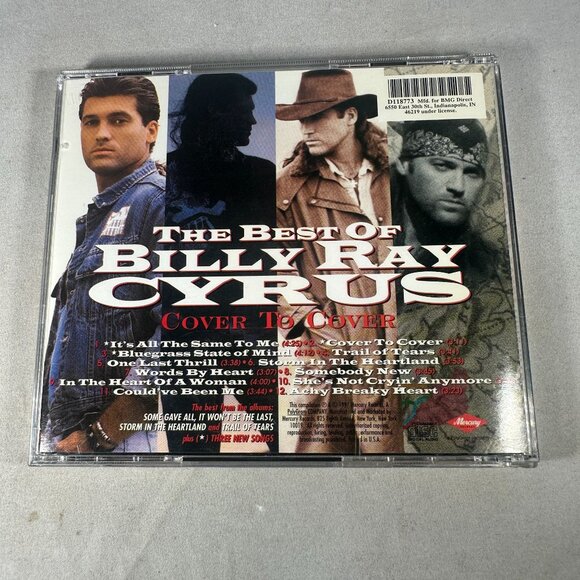 The Best Of Billy Ray Cyrus Cover To Cover CD Album Mercury 1997 Country Music - Picture 2 of 3